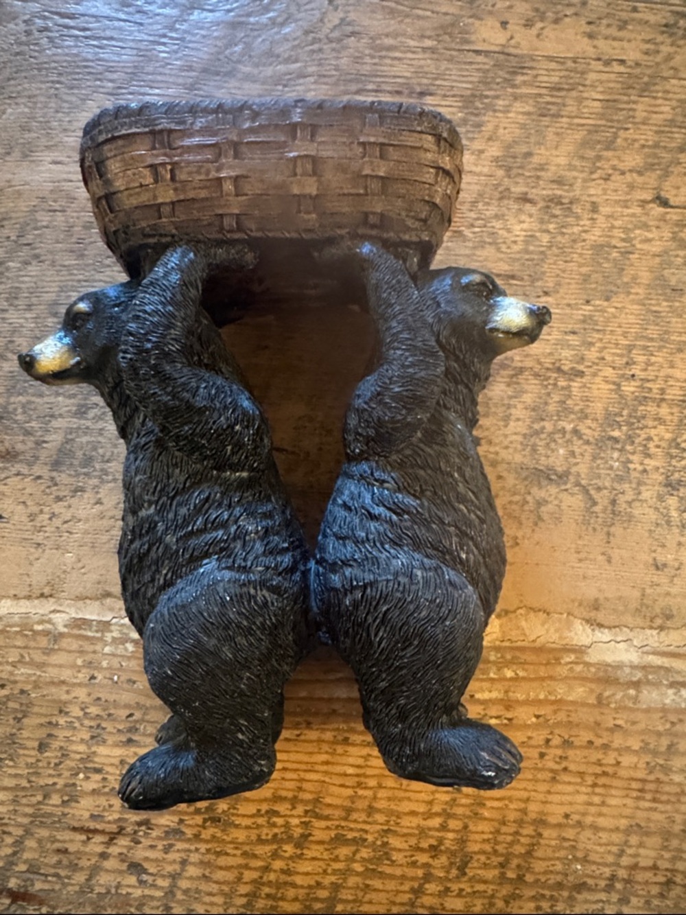 Black Bear Wall soap or jewelry holder –
